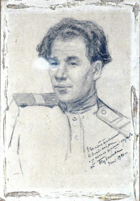 Судаков П.Ф. Портрет художника А. Ананьина. 1946 Судаков П.Ф. Портрет художника А. Ананьина. 1946